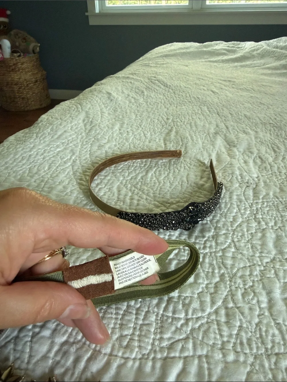 Free People (the green stretchy is JCREW) Hair Accessory Set